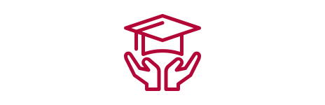 Graduation hat in hands 